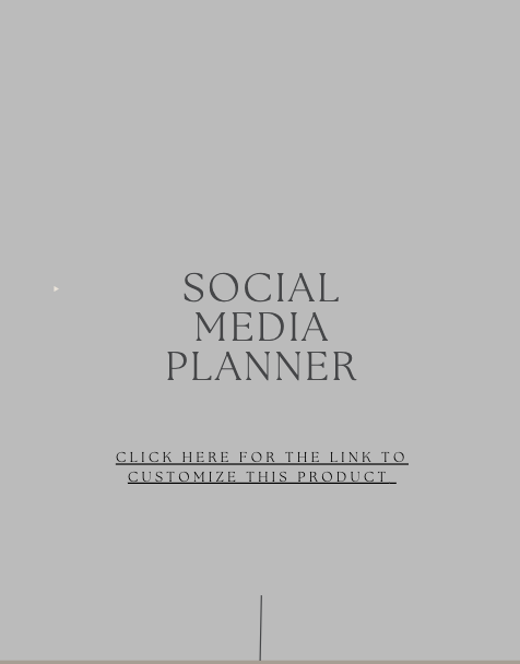 Social Media & Content Planner